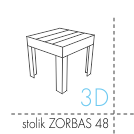 stolik ZORBAS 48