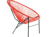 ogrodowe krzesło acapulco czerwone