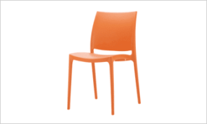 krzesło CASPE pomarańczowe